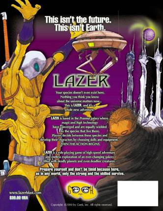 LAZER General Rules and Species Back Cover